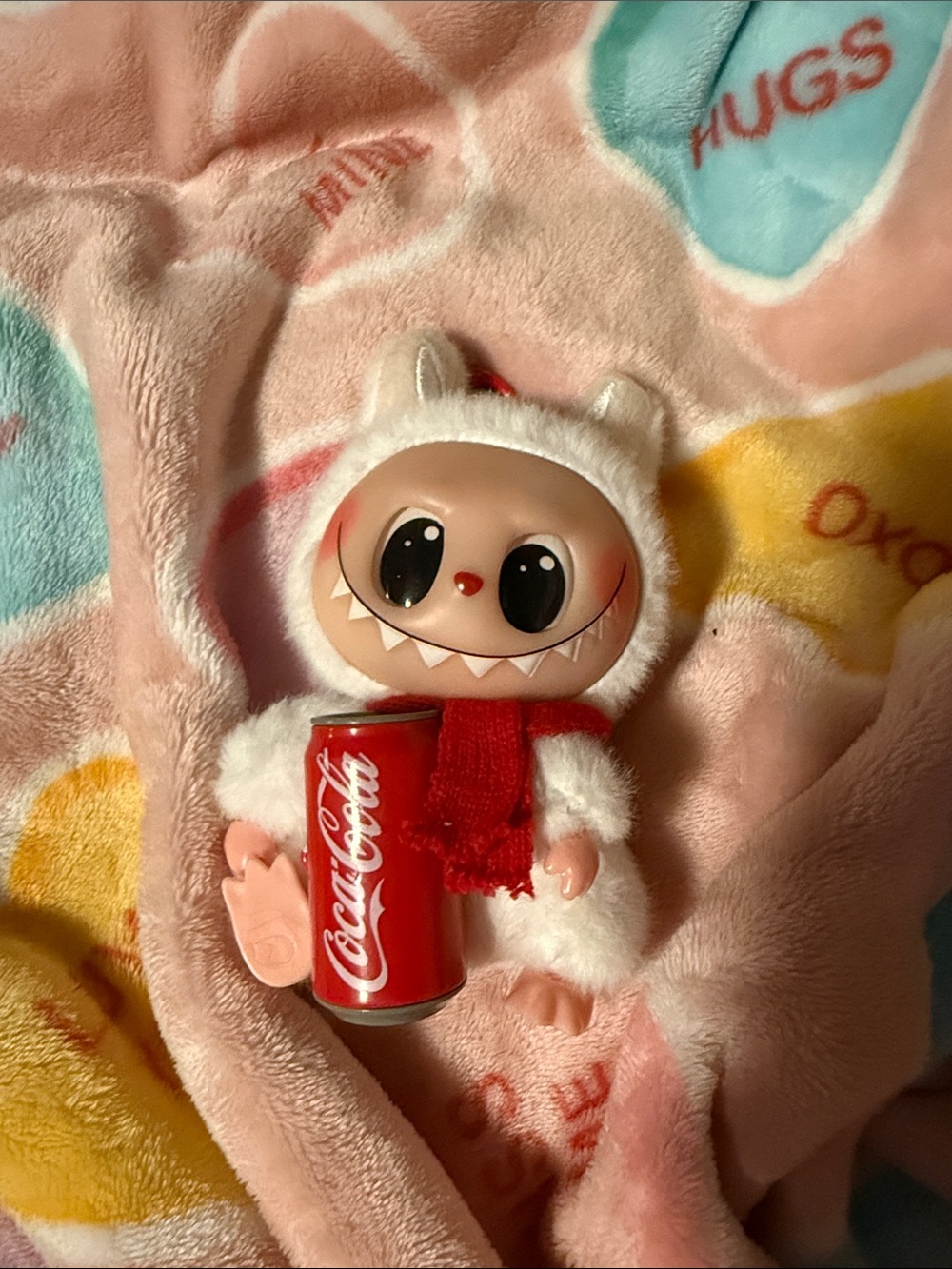 Coca Cola Red & White Plush Character Holding Can